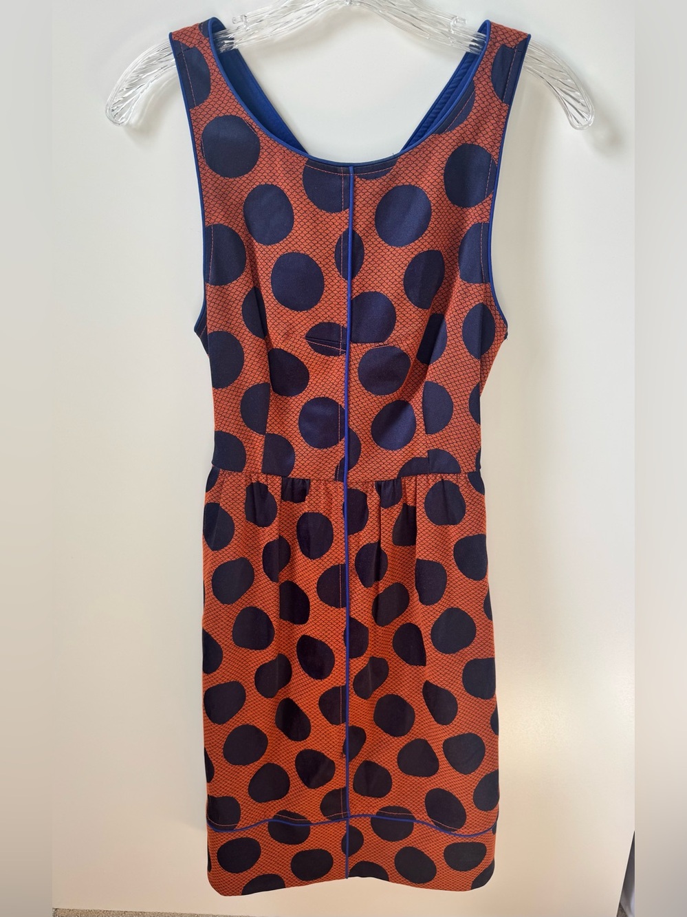Maeve Anthropologie Rokin Polka Dot Cross-Back Dress Size 4